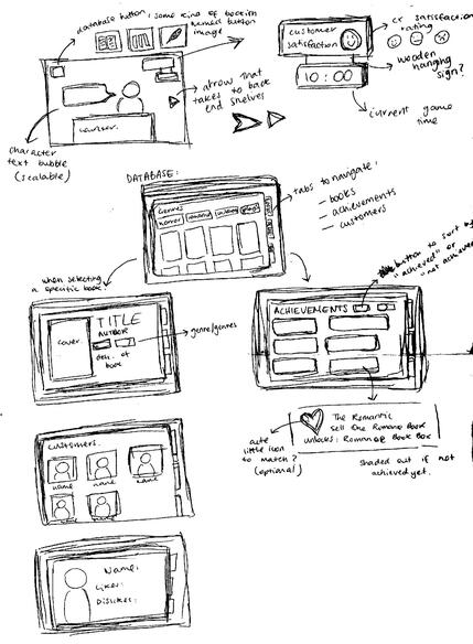 UI Concept Sketches UI Concept Sketches